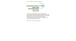 Desktop Screenshot of kadian.com