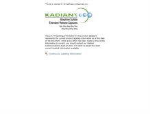 Tablet Screenshot of kadian.com